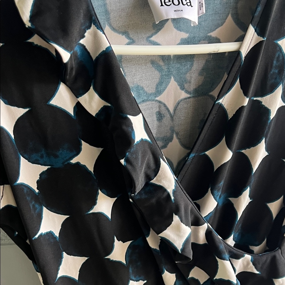 Leota Elegant Black and White Dress